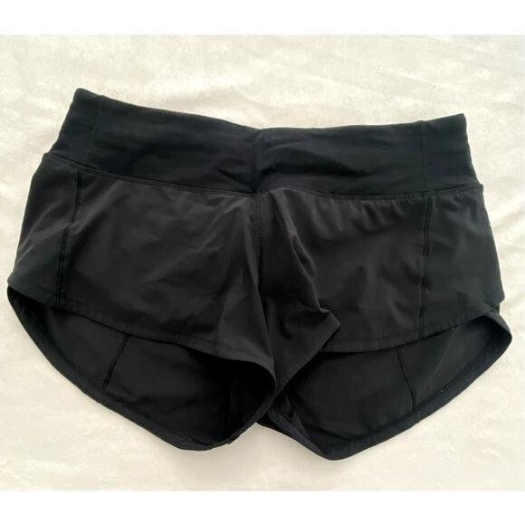 NWOT Lululemon Womens Speed Up Shorts Black Size 4 - Picture 1 of 5